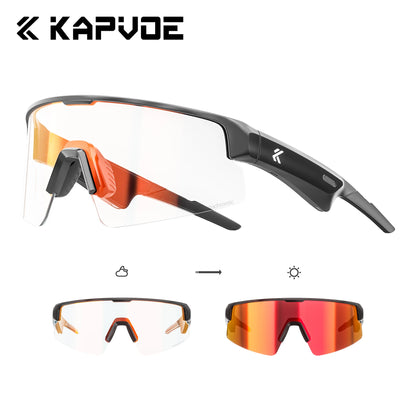 Kapvoe Bluetooth Sunglasses Smart Cycling Glasses Wireless UV400 Protection Goggles Telephone MP3 Sports Cycling Glasses Men