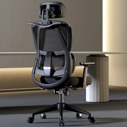 Chaise de bureau ergonomique confortable pour la maison, chaise de travail assise longue durée, chaise de bureau pour l'étude et l'e-sport
