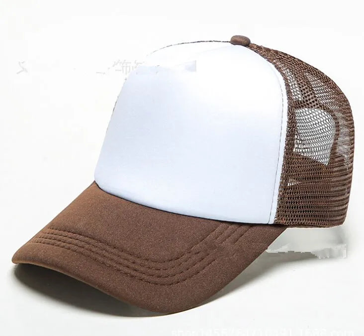 Customized Logo Mesh Baseball Caps Men Women 5 Panel Cheaper Trucker Hats Sports Team Snapback Caps Summer Sun Dad Hat Gorras