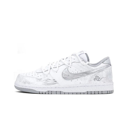 Adidași personalizați Nike Big „Wa An Ta Yun” în stil retro high-street, cu efect de tuș chinezesc, model low-top unisex pentru skate