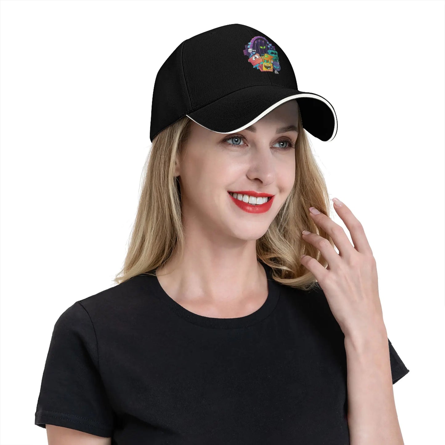 Geometry Gaming Cube Dash Baseball Caps Hip Hop Extreme Demon Sandwich Cap Unisex Style Adjustable Dad Hat Running Golf