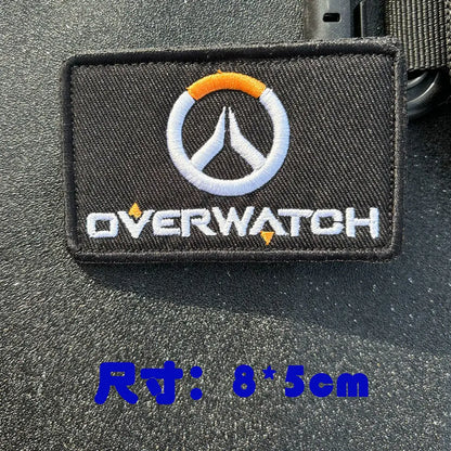 Anime Overwatch DVA Armband Patch Cosplay Backpack Applique Decoration Patches Clothing