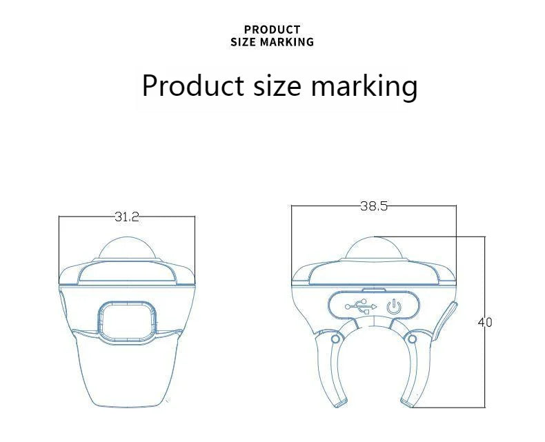 Neue Trackball-Fingerring-Maus 2.4G+Bluetooth – kabellose Fernsteuerungsmaus für Kurzvideos/PPT-Präsentationen/In-Vehicle-Displays