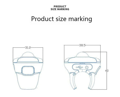 Neue Trackball-Fingerring-Maus 2.4G+Bluetooth – kabellose Fernsteuerungsmaus für Kurzvideos/PPT-Präsentationen/In-Vehicle-Displays