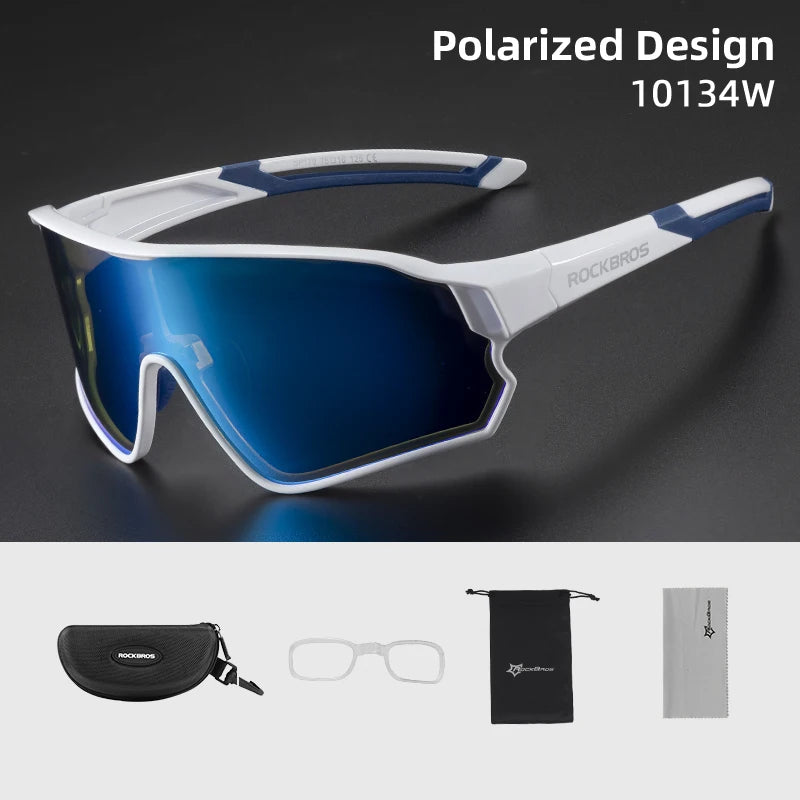 ROCKBROS Polarized Sunglasses, Sports Protection Glasses, Bicycle Eyewear, Outdoor Hiking, Camping, Golf, Cycling Goggles, UV400