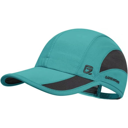 GADIEMKENSD Summer For Men Sports Running Sweat Baseball Cap Male Golf Quick Dry Women Solid Snapback Mesh Hat Visor Hat