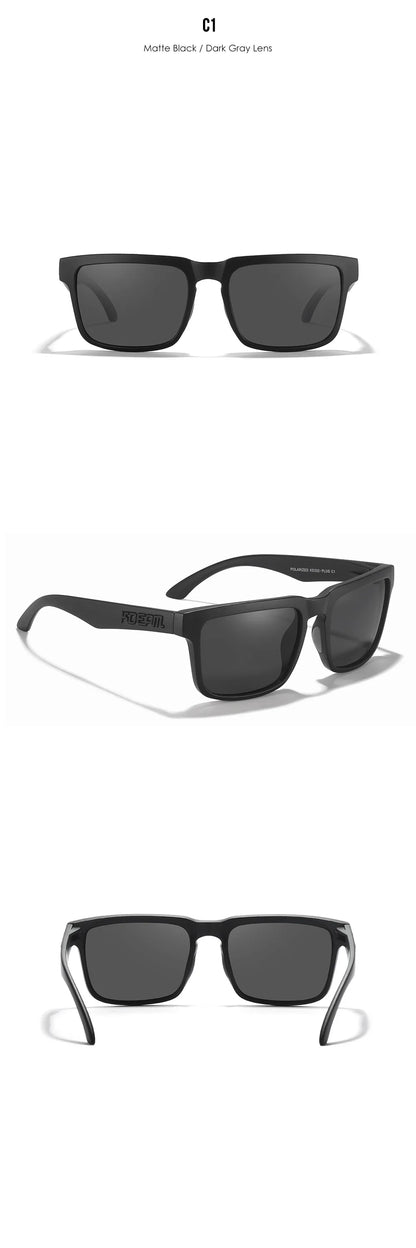 KDEAM Large Size Square Men's Sunglasses Polarized Photochromic Oversized Sun Glasses Fashion Women Shades Upgraded Edition
