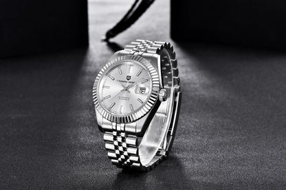 Relojes PAGANI DESIGN 2026 nuevos de lujo en oro y plata, relojes mecánicos para hombre, acero inoxidable, cristal de zafiro, reloj automático