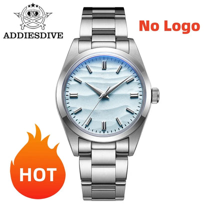 ADDIESDIVE HOT AD2030 36mm Men's Watch No Logo Sports Bubble Mirror Pot Cover Glass 10Bar Quartz Wristwatches