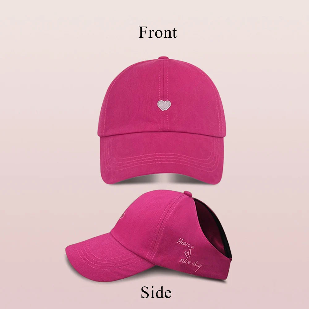 Fashion Kids Baseball Caps for Boys Girls Sun Hat Hollow High Ponytail Caps Children Sunshade Baseball Caps for age 4-12 Years