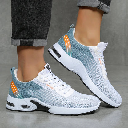 Herrenschuhe, lässige Herrenschuhe, atmungsaktives Mesh, Luftpolsterung, weiche Sohle, modische Sportschuhe im Color-Block-Design