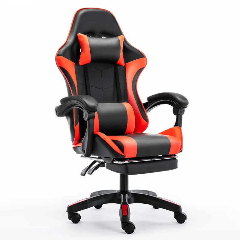 Ergonomic Gaming Office Chair Racing Style Computer Chair with Adjustable Height, Comfortable E-Sports Desk Chair for Home Office, PC Gaming & Work