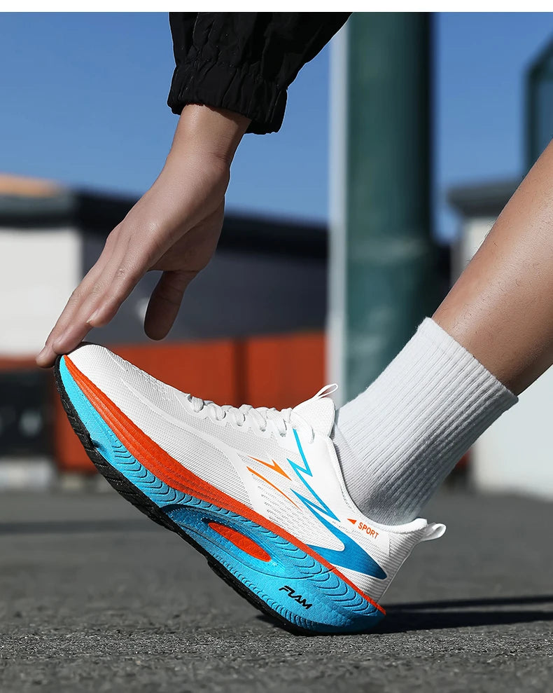 Scarpe sportive da running da uomo per maratona, con cuscino d’aria, traspiranti, leggere e confortevoli, sneakers atletiche outdoor da donna per jogging e tenis