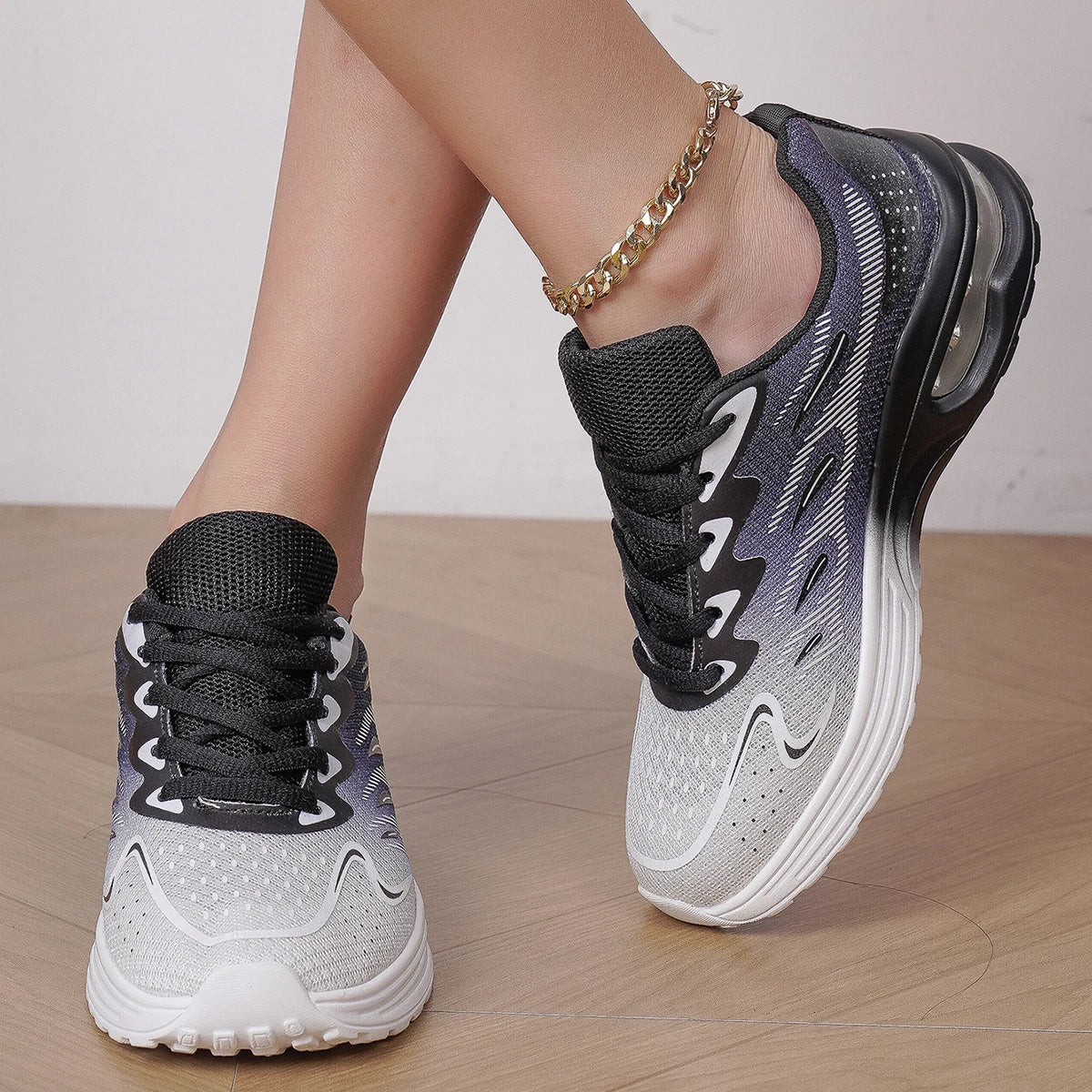Sneaker Women Walking Shoes Women's Fashion Air Cushion Mesh Breathable Tennis Sport Shoes