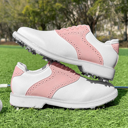 Ladies' Professional Golf Shoes, Fashionable Casual Walking Shoes, Outdoor Fitness Non-Slip Comfortable Golf Sports Shoes