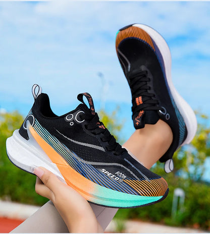 2025 Men's and Women's Professional Carbon Plate Marathon Running Shoes Shock Absorption Ultra-light Stable Support Sports Shoes