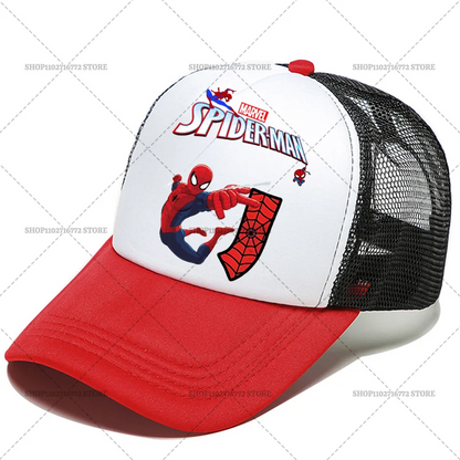 Marvels SpiderMans Child Baseball Cap Cartoon Anime Letters Casual Hats Men Adult Adjustable Sun Cap Boy Headgear Kids Hat Gift