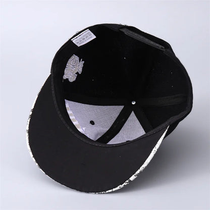 Cross-border Hot Selling in Europe and AmericaComptonBaseball Cap Korean Style Personality Hip-Hop Flat Brim Camouflage Hat