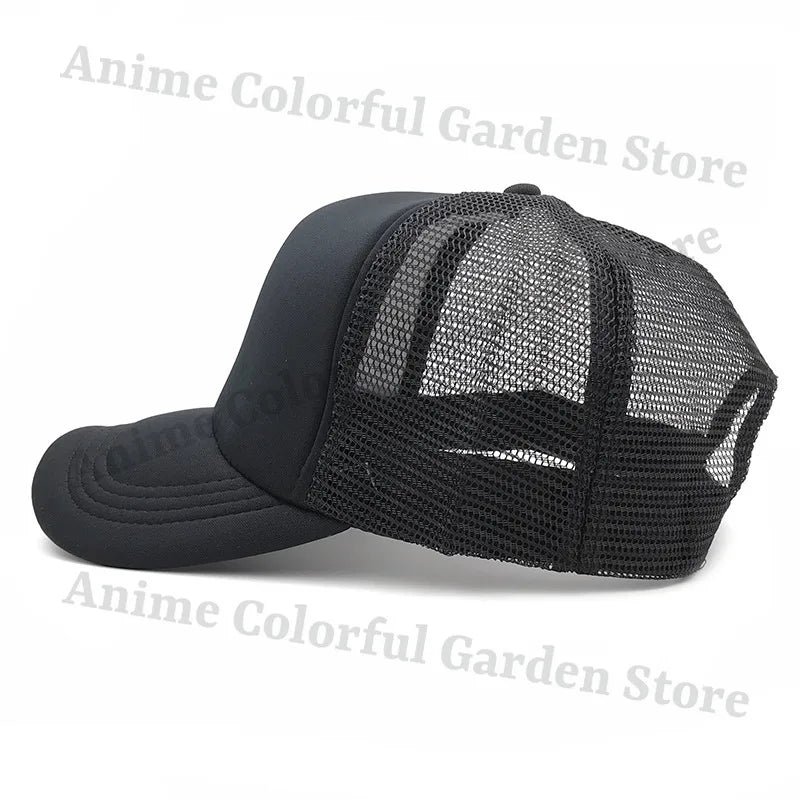 Sprunki Parent-child Baseball Cap Anime Cartoon Hip Hop Flat Caps Men Women Kids Summer Fashion Sunshade Breathable Hats Gifts