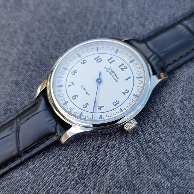 Single needle independent blue needle minimalist fashion personality sapphire mirror waterproof quartz watch for men