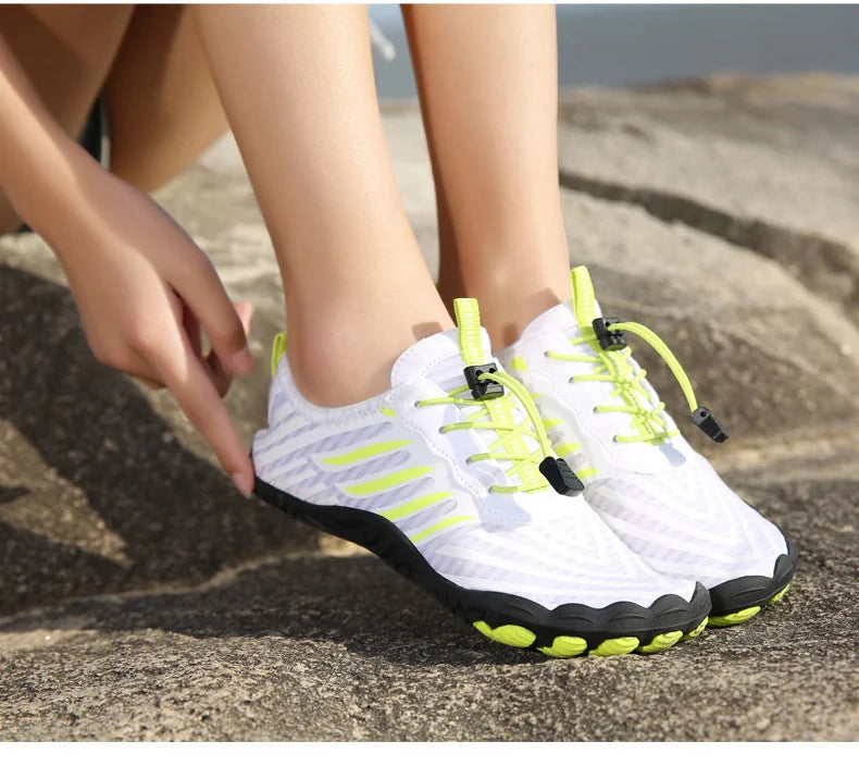 Men and Women Water Shoes, Aqua Shoes, Drainage Beach Sports Swim Sandals, Quick Dry Boating Barefoot Diving Fishing Surfing Sneakers