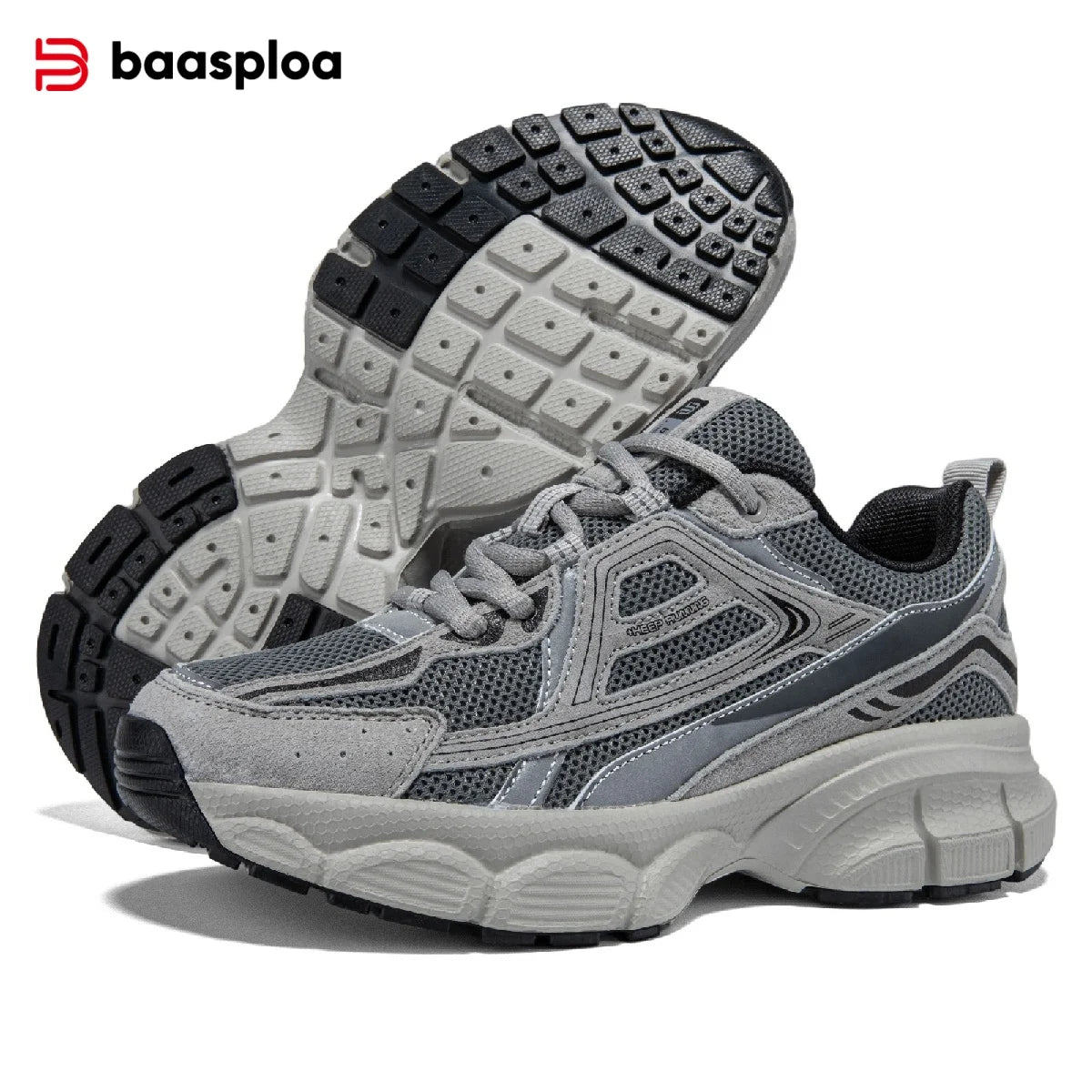 Baasploa Women Running Shoes Fashion Lightweight Mesh Non-slip Jogging Sneaker Female Outdoor Breathable Colorful Casual Shoes