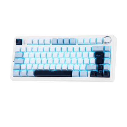 EPOMAKER x AULA F75 ISO-DE kabellose mechanische Tastatur mit Tri-Mode-Konnektivität, deutschem QWERTZ-Layout und 4000 mAh Akku