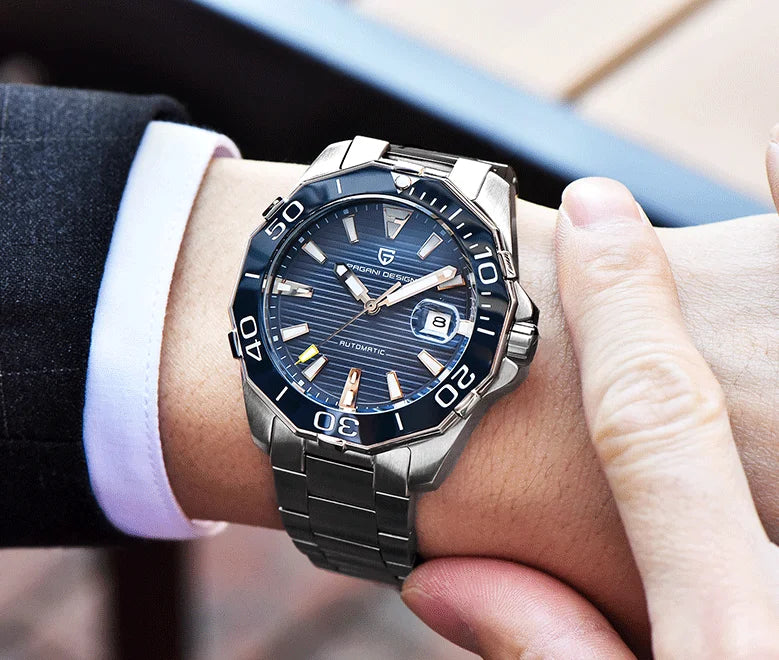 2025 New Brand PAGANI DESIGN 1617 Men's Military Sport Mechanical Watches Waterproof Stainless Steel Top Brand Luxury Men's Watch