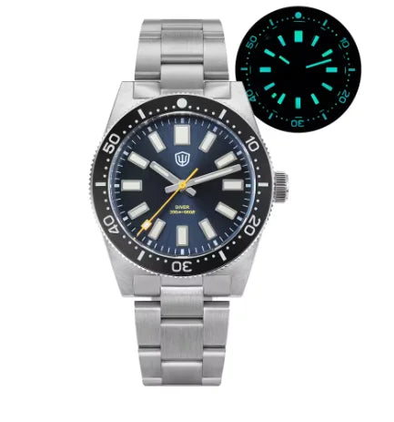 Watchdives WD1965 Luxury Men's Watch VH31 Sweep Second Quartz Movement 38mm Watch Night Light 20Bar Waterproof Watches