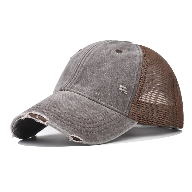Distressed Baseball Cap Dad Hats for Men Women Vintage Washed Cotton soft crown Hat Adjustable Low Profile Unisex Style Headwear