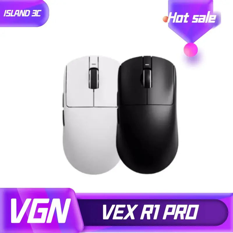 Rato Sem Fios VXE Dragonfly R1 Pro com Sensor Paw3395, Nordic 52840, 2khz, Smart Speed X, Baixa Latência, para Escritório, Gamer e PC Gaming