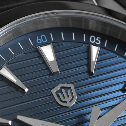 Relógio Watchdives WD0006, movimento VH31 com ponteiro dos segundos fluido, vidro de safira abaulado, revestimento luminescente BGW9, estanque até 10 bar, 38 mm, estilo vintage