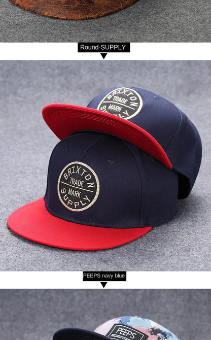 Herren-Baseballkappe mit Buchstabenstickerei, „Tide“, universell kombinierbar, flache Krempe; Damen-Sommer-Hip-Hop-Kappe, Outdoor-Sonnenkappe, verstellbare Schirmkappe