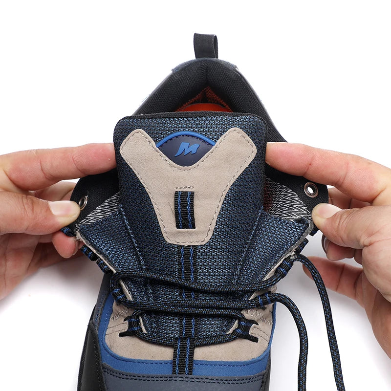 Zapatillas de trekking para hombre Outdoor Lover, impermeables, botas de montaña de cuero genuino, calzado táctico para caza en bosque