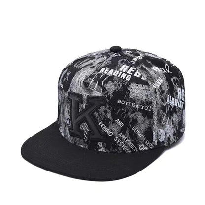 Herren-Baseballkappe mit Buchstabenstickerei, „Tide“, universell kombinierbar, flache Krempe; Damen-Sommer-Hip-Hop-Kappe, Outdoor-Sonnenkappe, verstellbare Schirmkappe