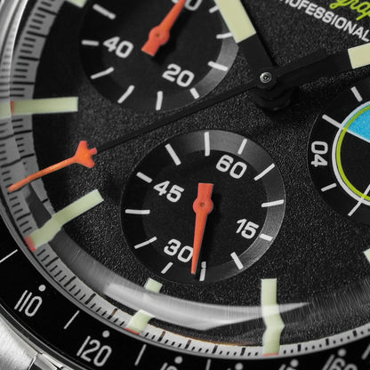 Watchdives WD1863 39mm VK63 Chronograph Watch, OTF Clasp, Sweep Quartz Movement, Sapphire, Luminous, 100m Waterproof