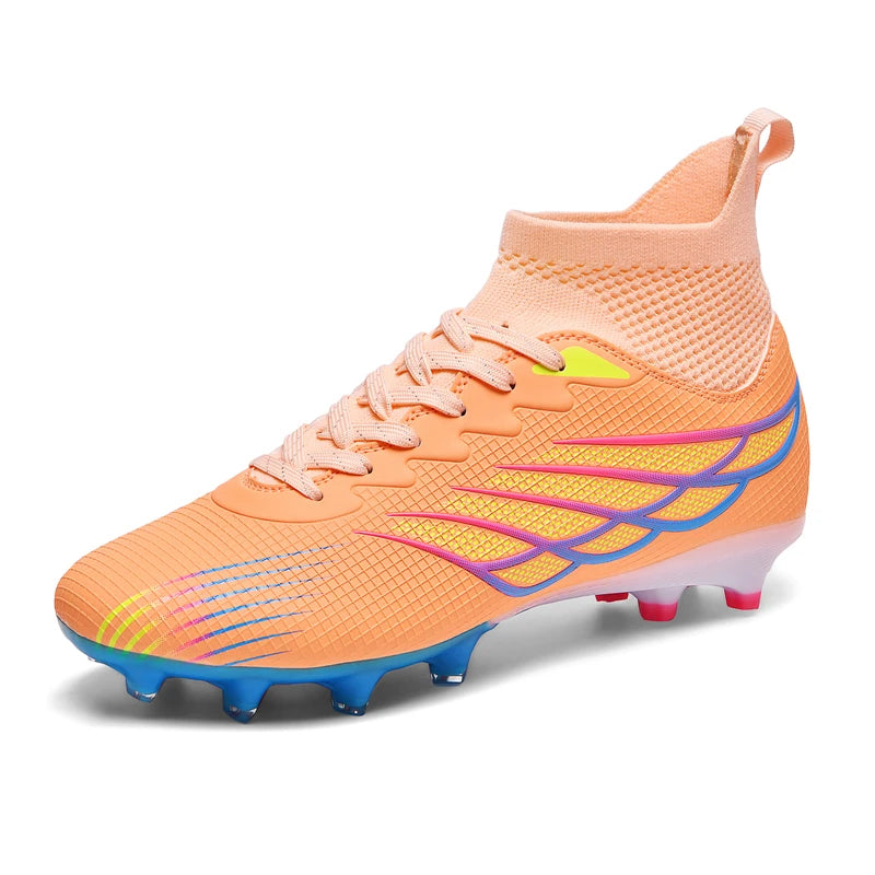 Superfly FG bottes de Football crampons de Football en plein air chaussures noires chaussures de Sport professionnelles souples bottes confortables respirantes grande taille