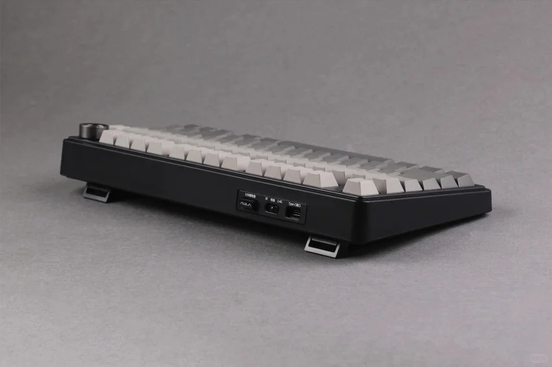 Teclado Mecânico Gaming Sem Fios AULA F75 Pro com Montagem Gasket, RGB Personalizado, Layout 75% e Teclas PBT com Gravação Lateral