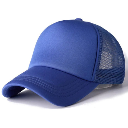 Unisex Cap Casual Plain Mesh Baseball Cap Adjustable Snapback Hats For Women Men Hip Hop Trucker Cap Streetwear Dad Hat