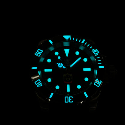 STEELDIVE SD1954 Black Dial 41MM Stainless Steel NH35 Automatic Movement What Ghost Men's 300M Dive Watch Sapphire Glass