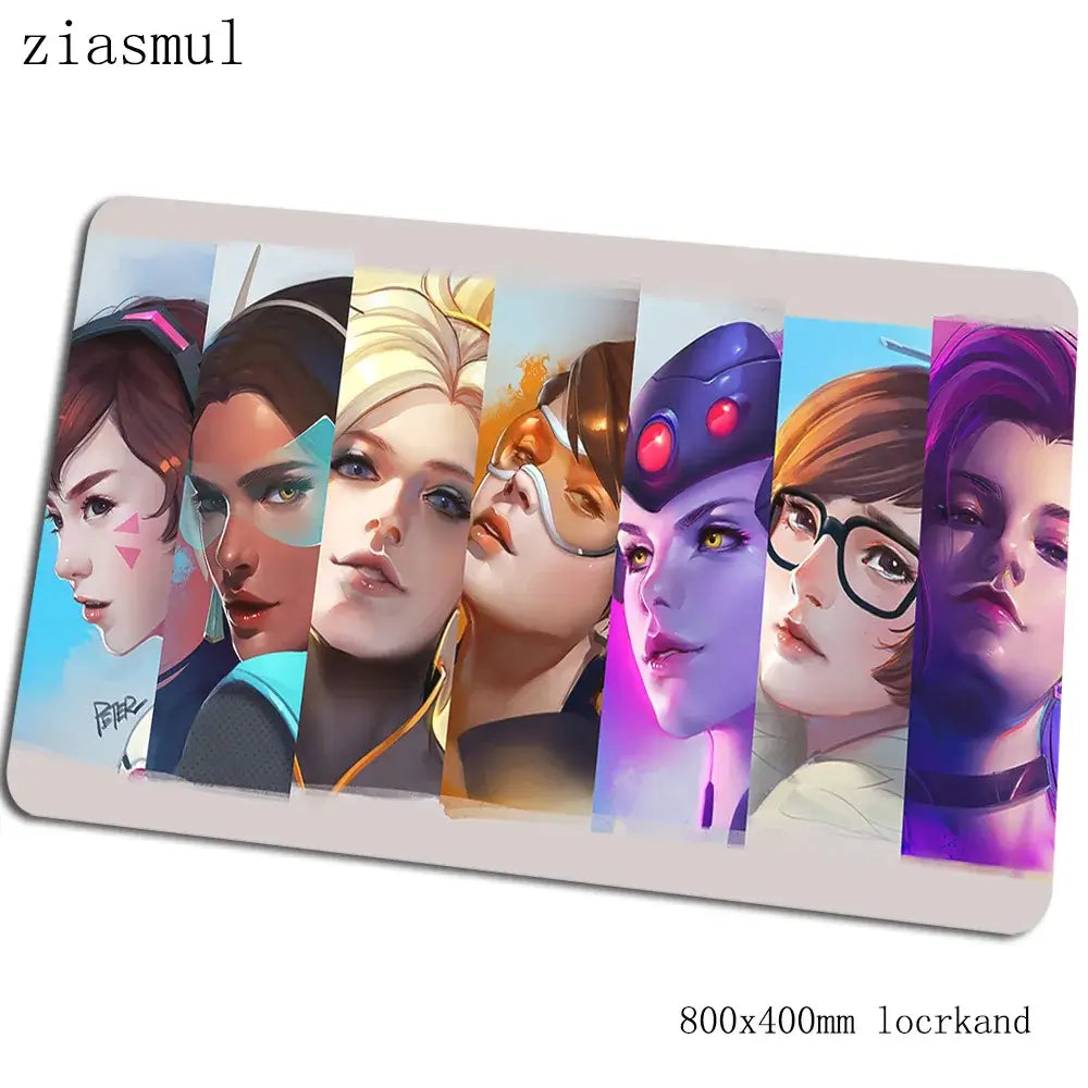 Overwatch-Mauspad 800x400x3mm – Bestseller-Computermatte, Gaming-Zubehör, großes Mauspad für Tastatur, PC-Spiele und Gamer