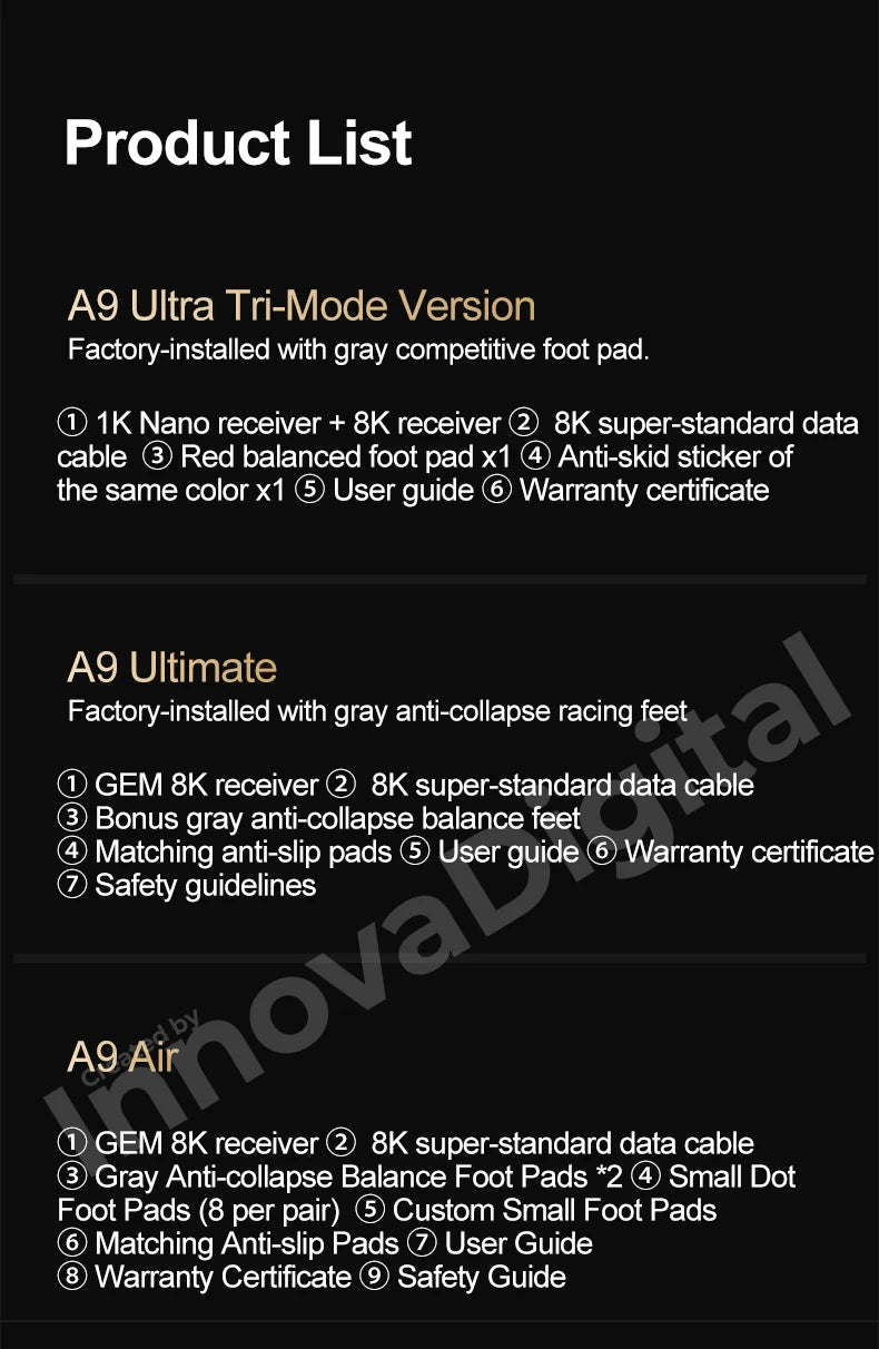 ATK Dragonfly A9 Ultimate kabellose Gaming-Maus A9 Air PAW3950 ultraleichte ergonomische E-Sports-Gamer-FPS-Maus CSGO A9 Ultra