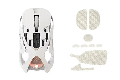 Mouse gaming wireless Angry Miao Infinity, metallo ultraleggero hollow, hot-swappable, PAW3950, dual 8K cablato, tri-mode