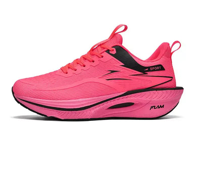Scarpe sportive da running Marathon da uomo, con piastra in carbonio, cuscino d’aria, traspiranti e leggere, sneakers atletiche da donna comode e antiscivolo