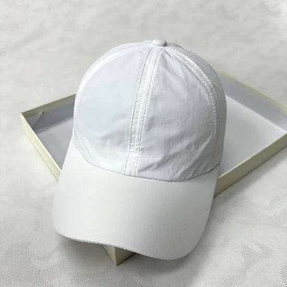 Summer Quick-dry Baseball Cap for Men Sun Hat Solid Color 100% Polyester Adjustable Cool Outdoor Riding Hiking Caps for Male