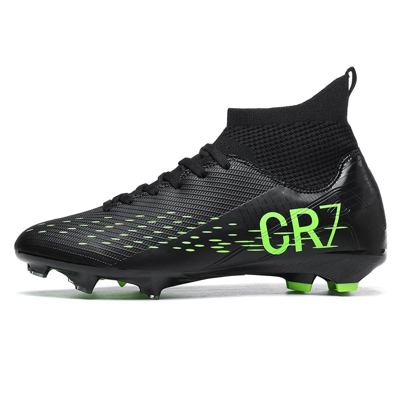 TF Long Stud Training Football Cleats Wear-Resistant Breathable Firm Ground Outdoor Match Training Sports Footwear