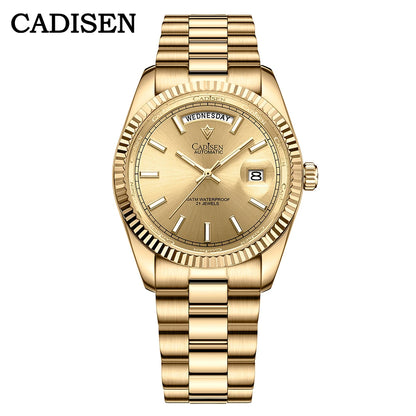 CADISEN DD40 Herrenuhr – luxuriöse Automatikuhr für Herren, AR-Saphirglas, mechanische Armbanduhr für Herren, 10Bar, MIYOTA 8285 Uhrwerk, neu 2023