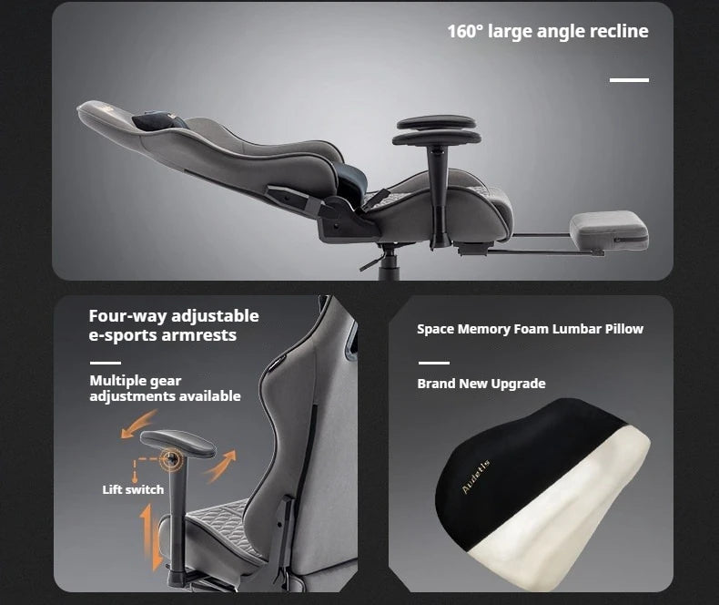 Office Ergonomic Gaming Chairs Desk Gamer Computer Comfortable Chairs Vanity Chair Technology Fabric Gaming Chairs Home Bedroom
