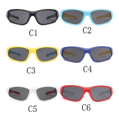 New Kids Sports Sun Glasses Cycling Sunglasses TR90 Outdoor Goggle UV Protection Eyewear Balance Car Driveing Children Glasses
