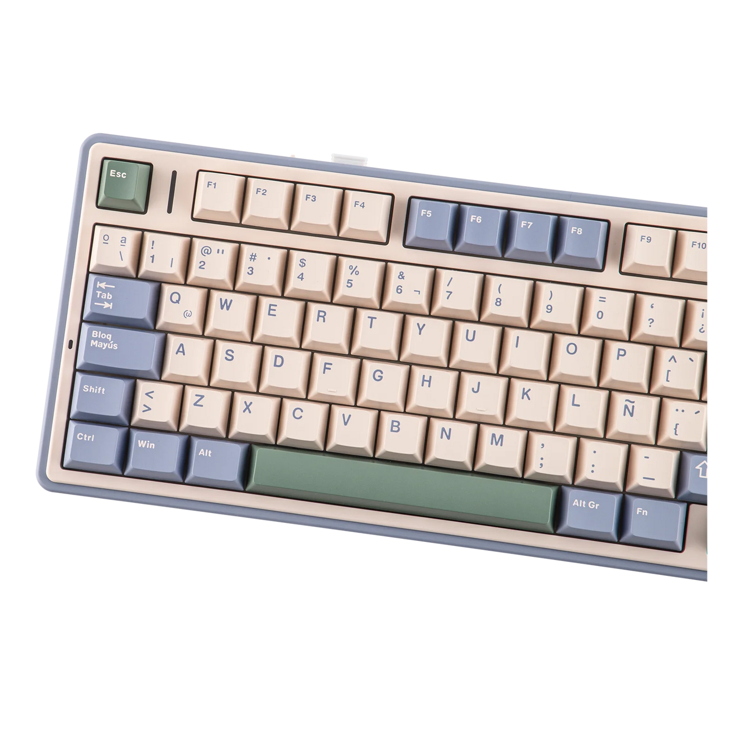 EPOMAKER AULA F75 ISO-ES 75% Spanische QWERTY Hot-Swap, Gasket-Mounted, kabelgebundene/Bluetooth/2.4GHz kabellose mechanische Gaming-Tastatur mit RGB-Hintergrundbeleuchtung